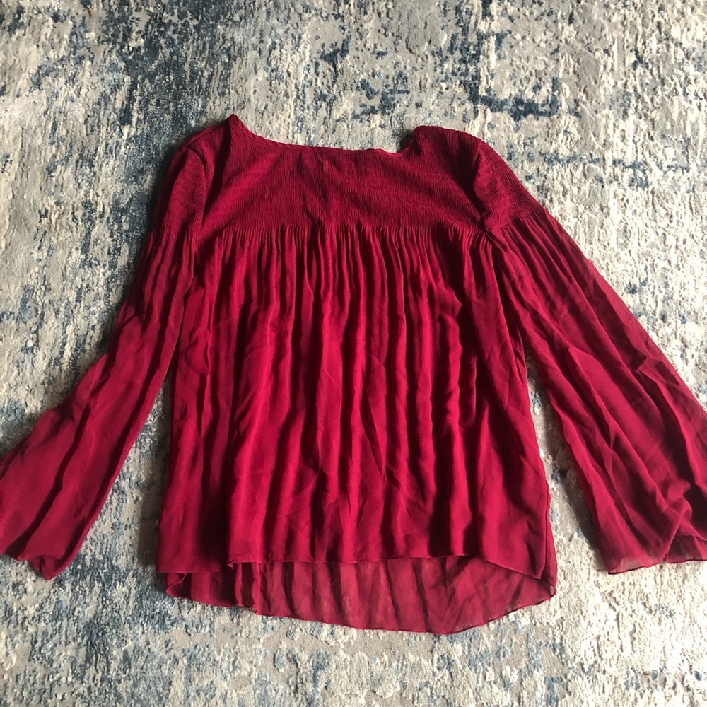 pink kensie flowy top